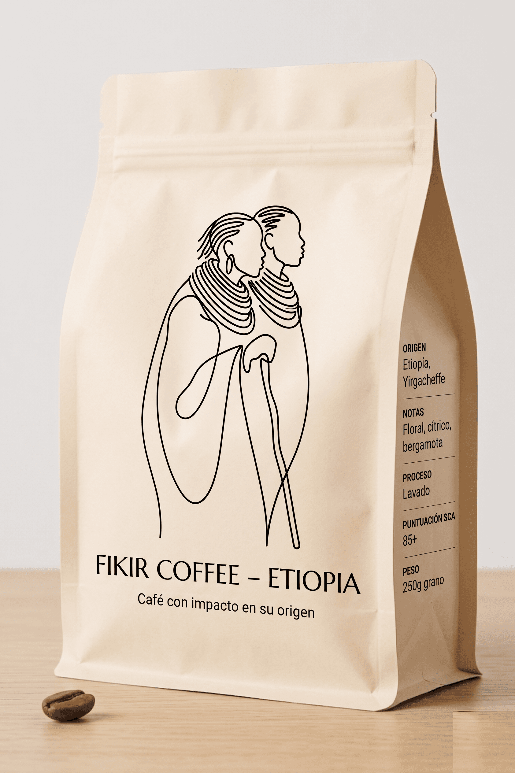 Bolsa de café Fikir Coffee Etiopía Yirgacheffe